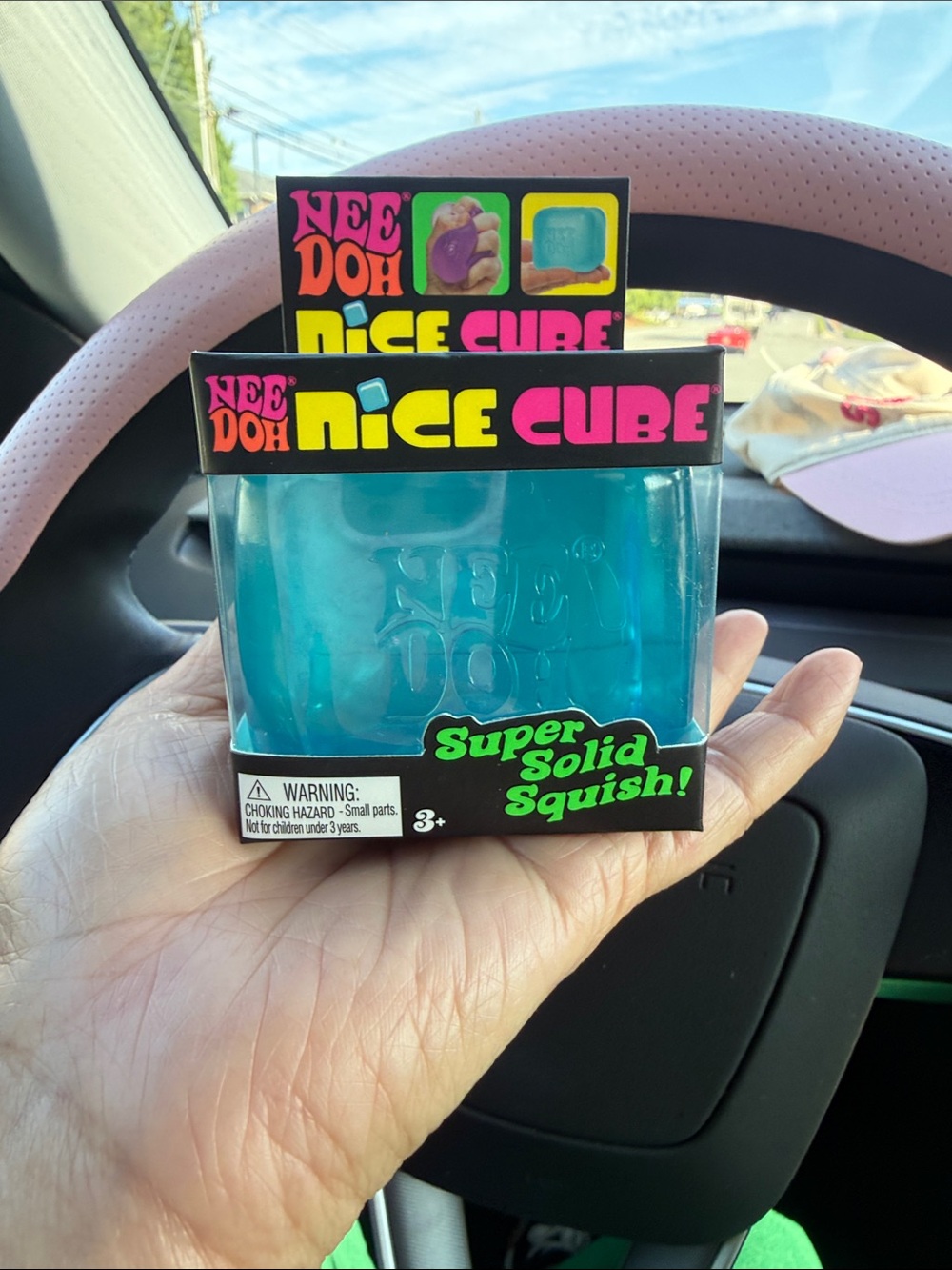Nee Doh Nice Cube - Super Solid Squish! (Blue)- Viral TikTok Needoh Squishy - Picture 4 of 4